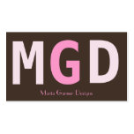 Modern Monogram businesscards business cards