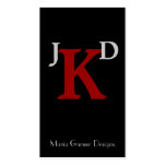 Modern Monogram businesscards business cards