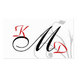 Modern Monogram businesscards business cards