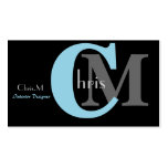 Modern Monogram businesscards business cards