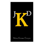 Modern Monogram businesscards business cards