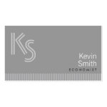 Modern Monogram Economist Business Card Modern Monogram Economist Business Card