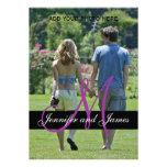 Modern Monogram Wedding Invitation Photo