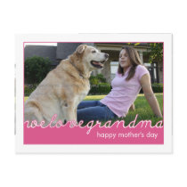 Modern Mother's Day Photo Postcard for Grandmother