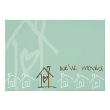 modern moving announcement