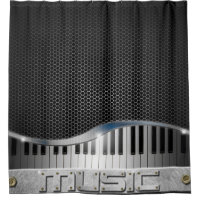 Modern Music Shower Curtain
