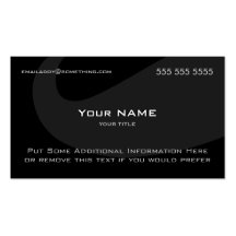 Modern Mustache Dark Business Card Template