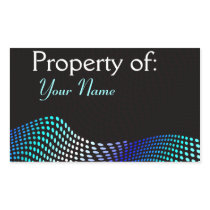 Modern Name Plate Book Sticker stickers
