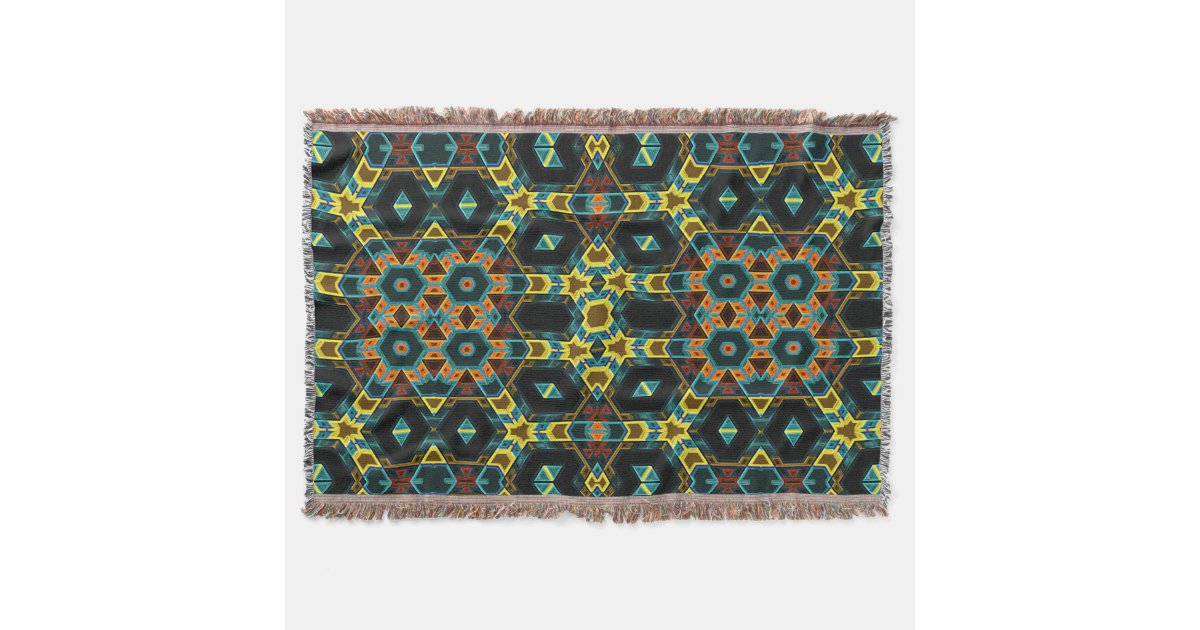 Modern Native American 2 Throw Blanket Zazzle