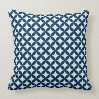 Modern {navy} Pattern Pillow