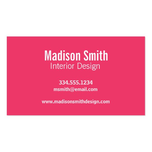 Modern Neon Stripes; Pink Blue Green Business Card Templates (back side)