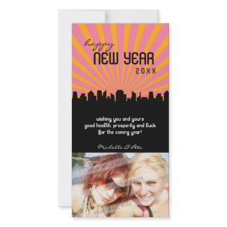Modern New Year Photo Card