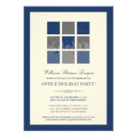 Modern Office Holiday Party Invitation (navy)