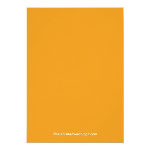Modern Orange Flower Floral Baby Shower Invitation