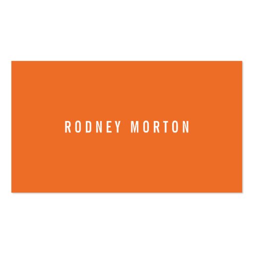Modern orange gray simple generic professional business cards