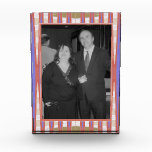 modern orange purple abstract photo frame awards