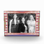 modern orange purple abstract photo frame awards