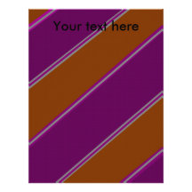 Modern orange purple diagonal stripes customized letterhead