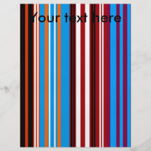 Modern orange red and blue stripes flyer design