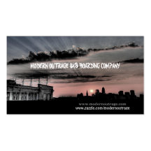 MODERN OUTRAGE sponsored SK8ers biz cards Business Card Template
