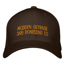 MODERN OUTRAGESK8 BOARDING CO. SK8ERS TOP HAT embroidered hats
