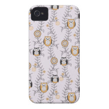 Modern Owls iPhone 4 Case-Mate ID