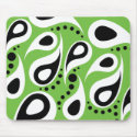 Modern Paisley -  Green mousepads