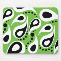 Modern Paisley - Green mousepads by drewreporting Modern Paisley - Green mousepads