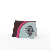 Modern Paisley Note Card