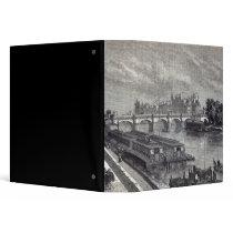 Modern Paris: The Pont Neuf, 1845 3 Ring Binder