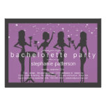 Modern Party Girls Cocktail Bachelorette Party Custom Invitations