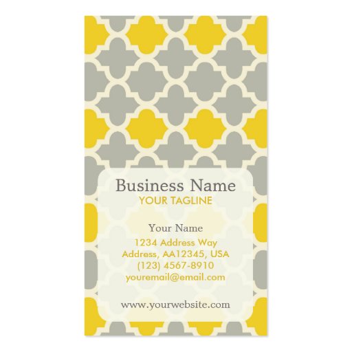 Modern Pattern Appointment Business Card