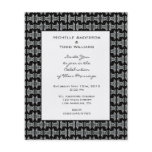 Modern Pattern Black and White Wedding flyers