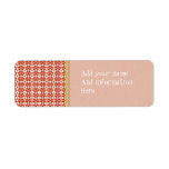 Modern Pattern Custom Return Address Label