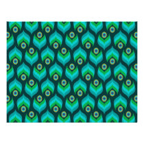 Modern Peacock Feather Pattern Party Paper letterhead