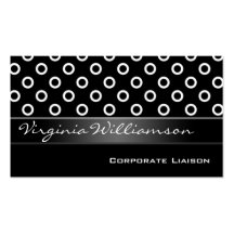 Modern Personal Black Business Cards