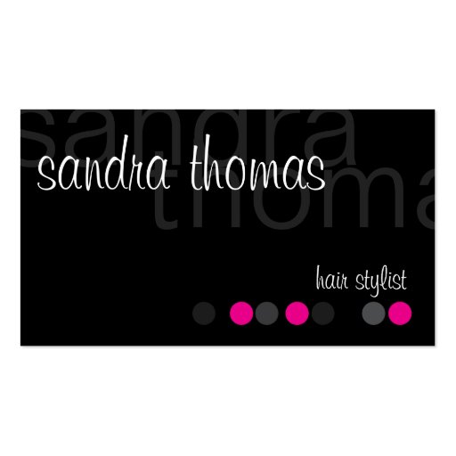 Modern Personalized - Pink Business Card Templates