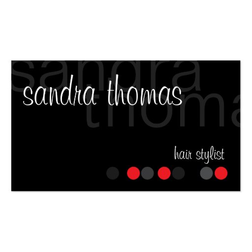 Modern Personalized - Red Business Cards