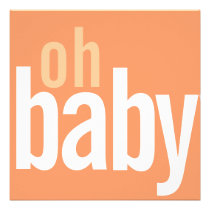 Modern Photo Card Birth Announcements