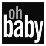 Modern Photo Card Birth Announcements