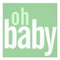 Modern Photo Card Birth Announcements