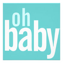 Modern Photo Card Birth Announcements