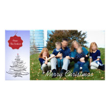 Modern Photo Christmas Cards Custom Photo Card