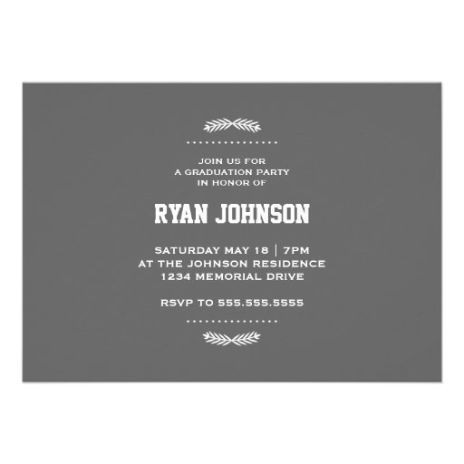 Modern Photo Graduation Invitation