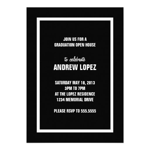 Modern Photo Graduation Invitation