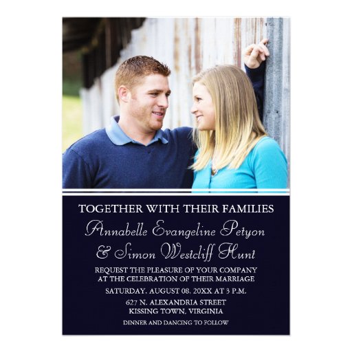 Modern Photo Wedding Invitations