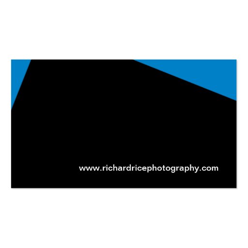 Modern Photographer Business Cards (back side)