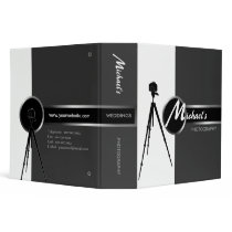 Modern Photographer Grey 2" Portfolio Binder