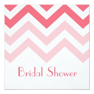 Modern Pink And White Chevron Bridal Shower