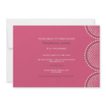 Modern Pink Circles Bridal Shower Invitation